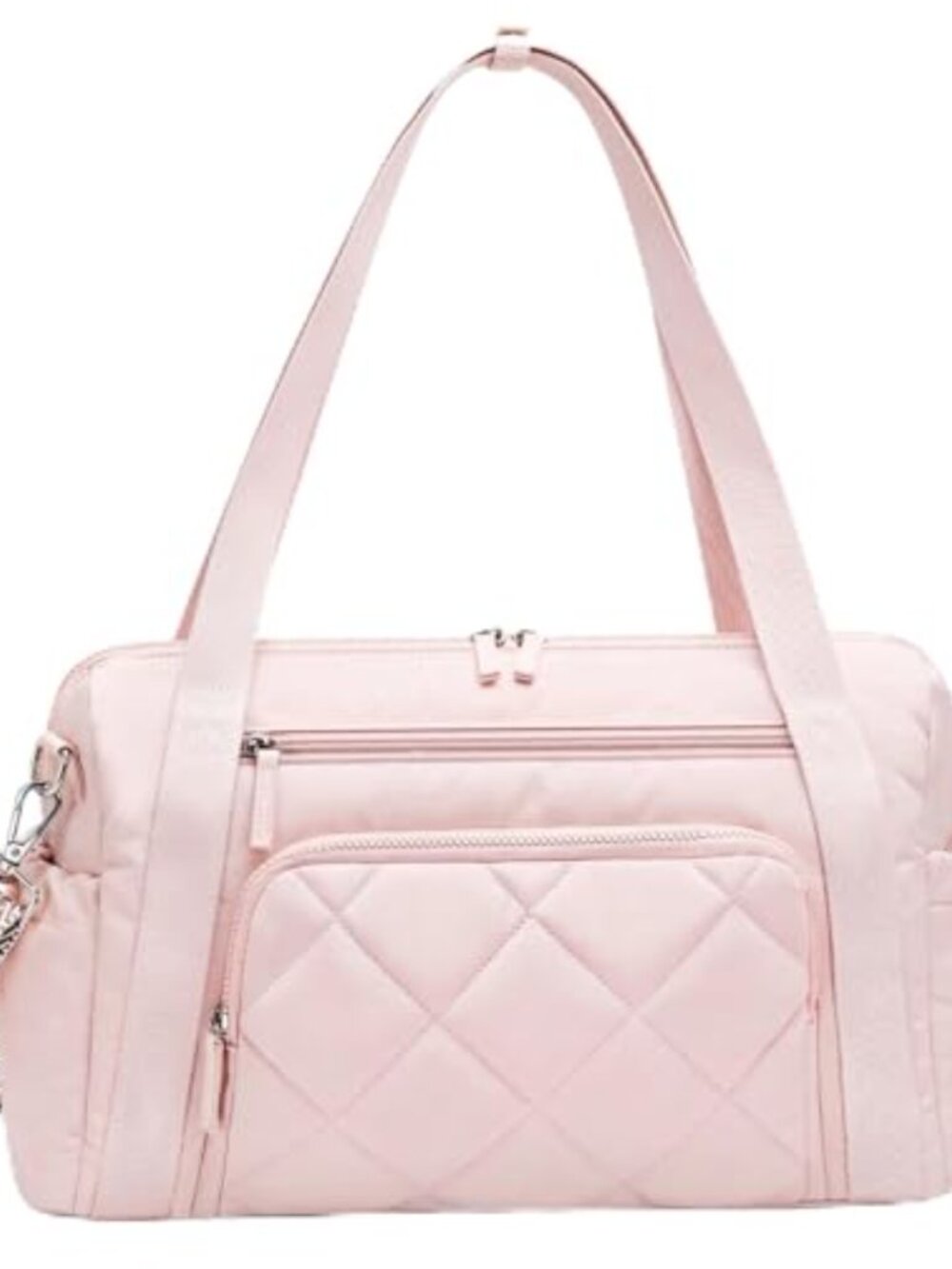 Gym Bag for Women, Duffle Sport Purse for Travel & Dance Pink
